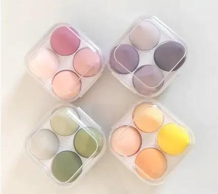 Éponges de Maquillage Douces Beauty Egg – Lot de 4 avec Boîte de Rangement Belleza Pura