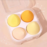 Éponges de Maquillage Douces Beauty Egg – Lot de 4 avec Boîte de Rangement Belleza Pura